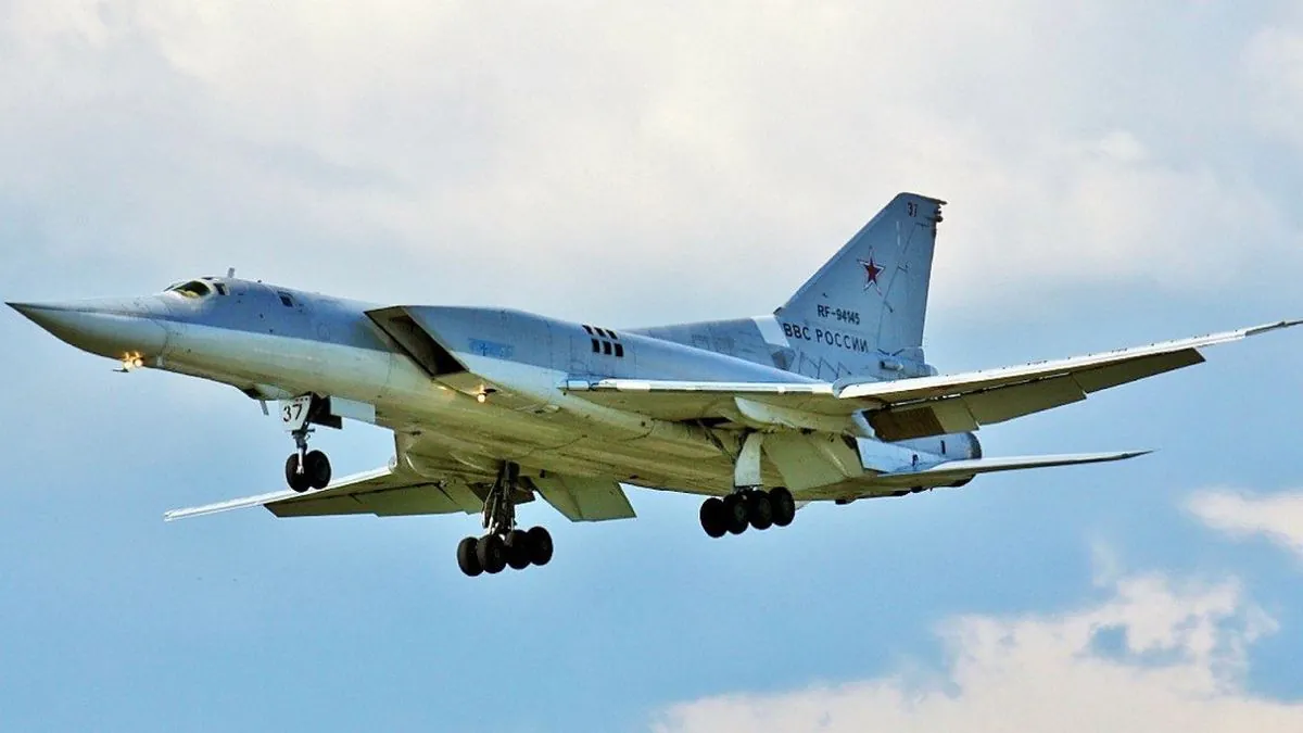 Two Tu-22M3 bombers heading to Crimea across the Black Sea