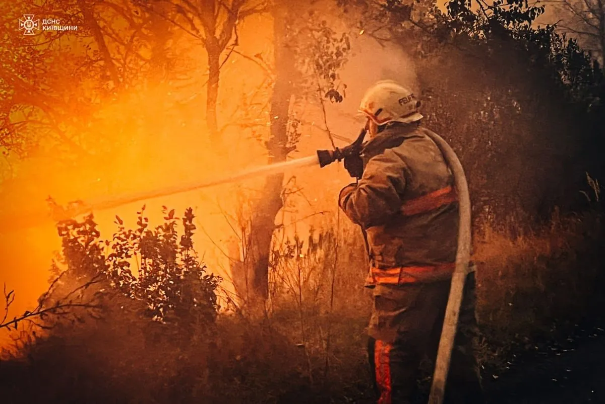 На Київщині локалізували велику природну пожежу: ДСНС прозвітувало про радіаційний фон у нормі