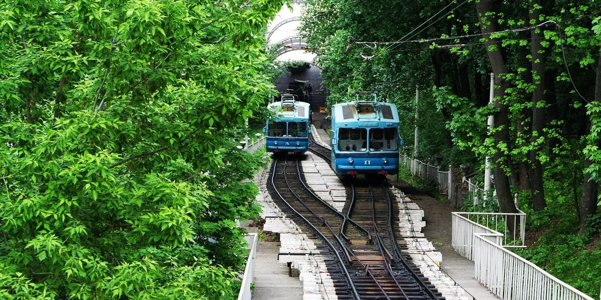 Funicular traffic temporarily stopped in Kyiv