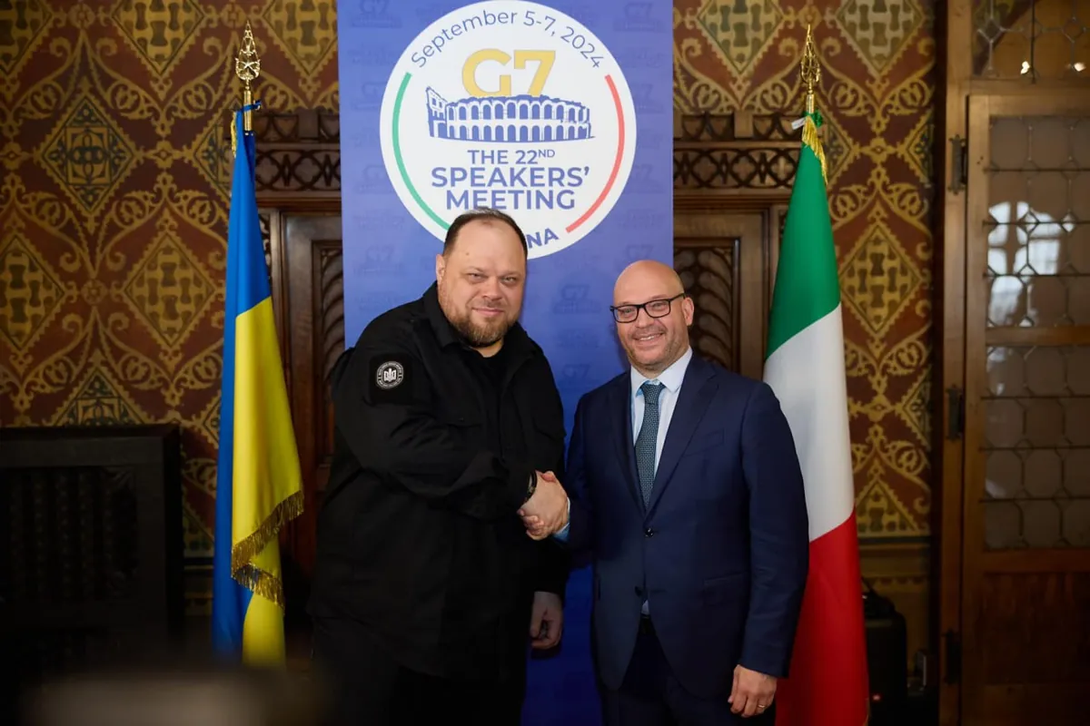 Stefanchuk discusses the situation at the frontline and Ukraine's needs with the President of the Italian Chamber of Deputies