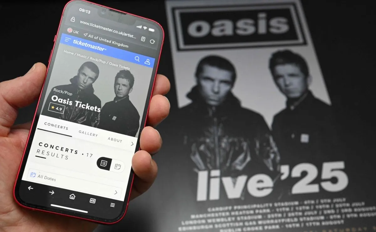 UK investigates the sale of Oasis concert tickets through Ticketmaster