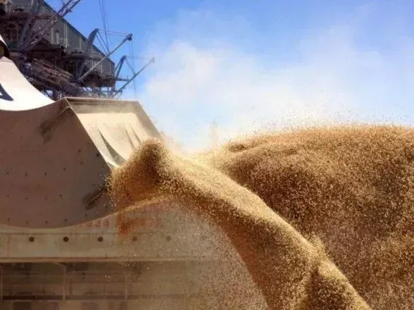 This season's grain exports are more than a half as high as last year's