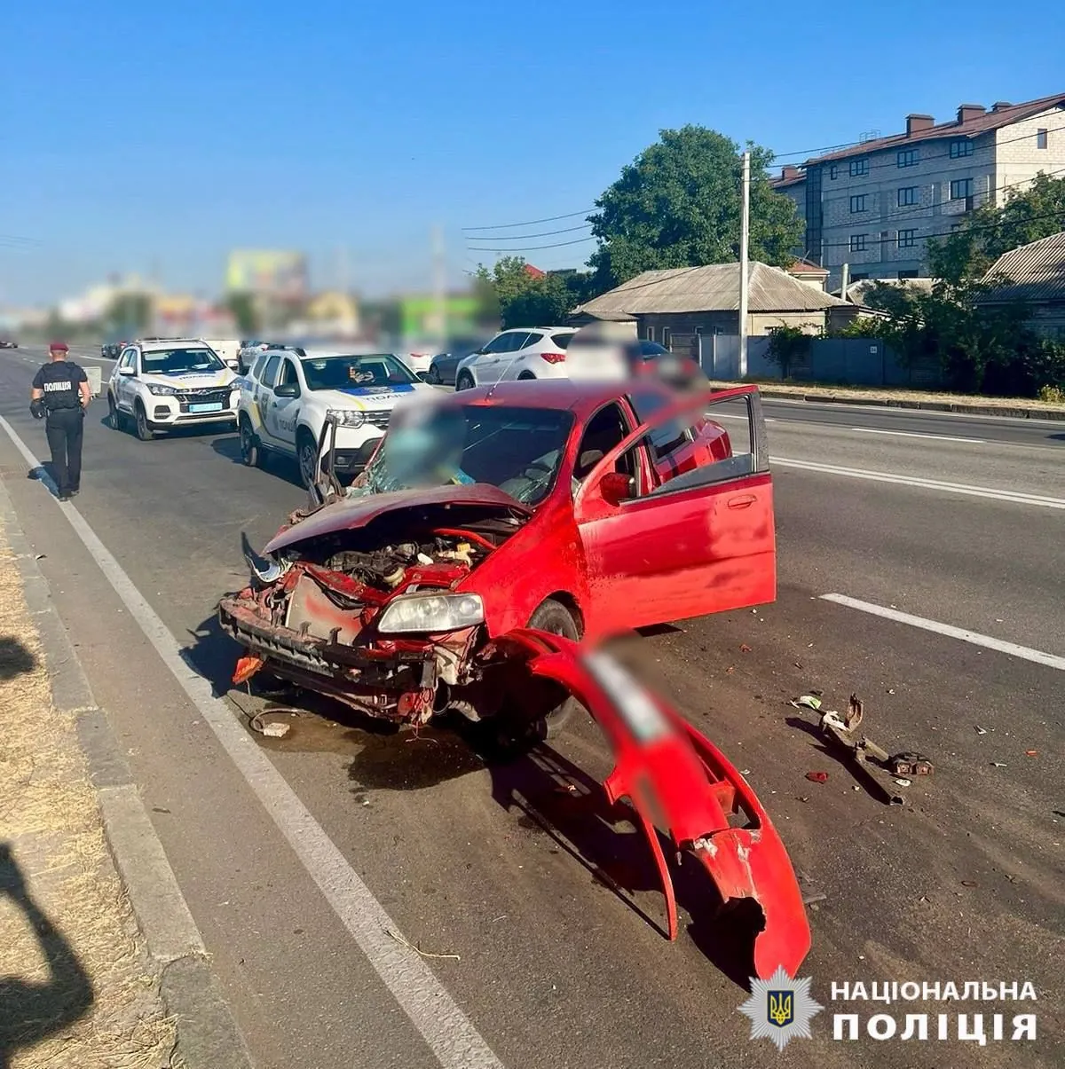 Drunk Chevrolet driver collides with a minibus in Brovary