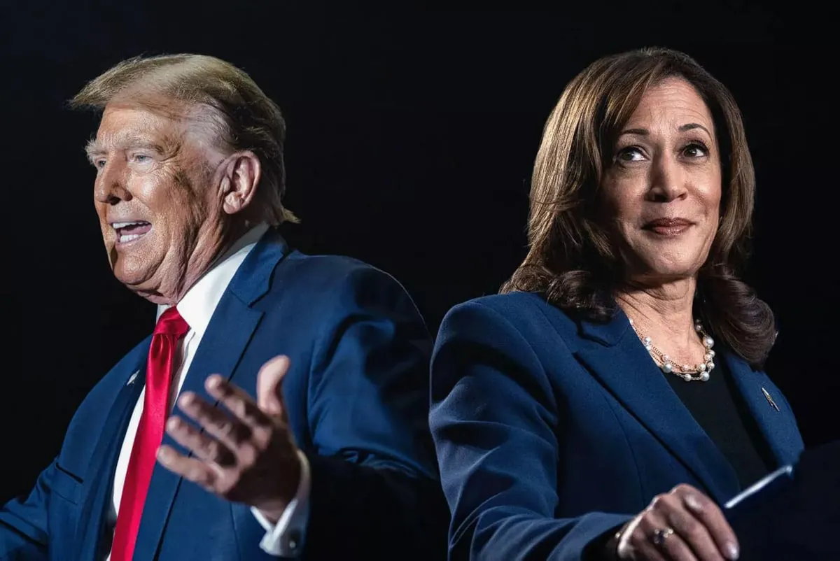 Trump and Harris are virtually tied in the US election race