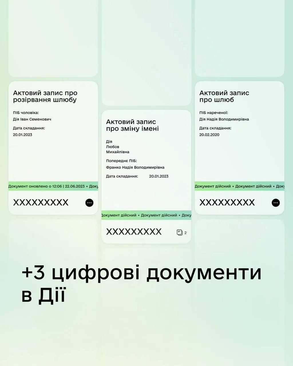 У "Дії" з'явилися свідоцтва про шлюб, розлучення та зміну імені