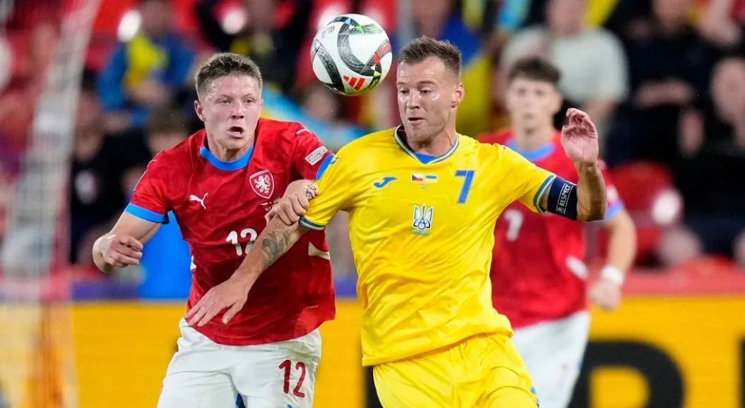 Ukraine's national football team loses to the Czech Republic in the League of Nations