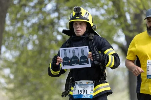 21 km for a fallen comrade: a rescuer from Poltava is preparing to set a running record