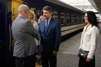 President of Estonia arrives on a visit to Kyiv