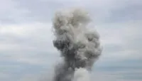 An explosion occurs in Odesa during an attack by enemy drones