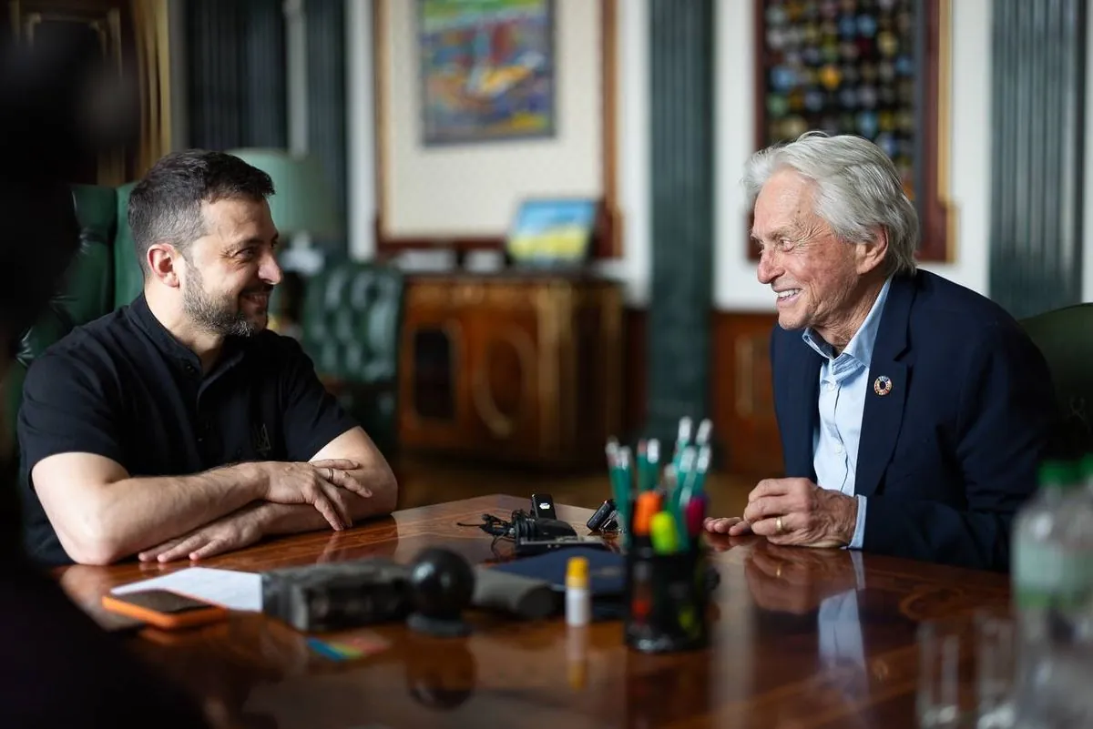 Zelensky met with actor and peace envoy Michael Douglas: what they talked about