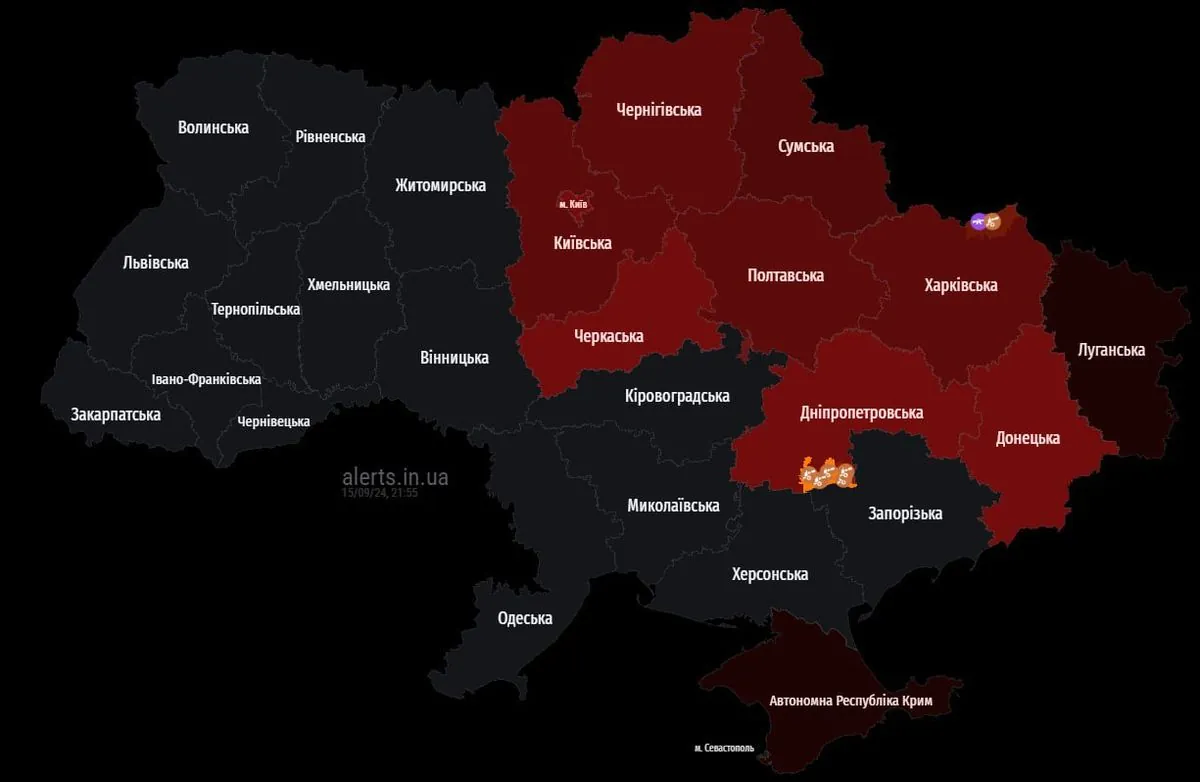 Київ оголошено повітряну тривогу: працює ППО