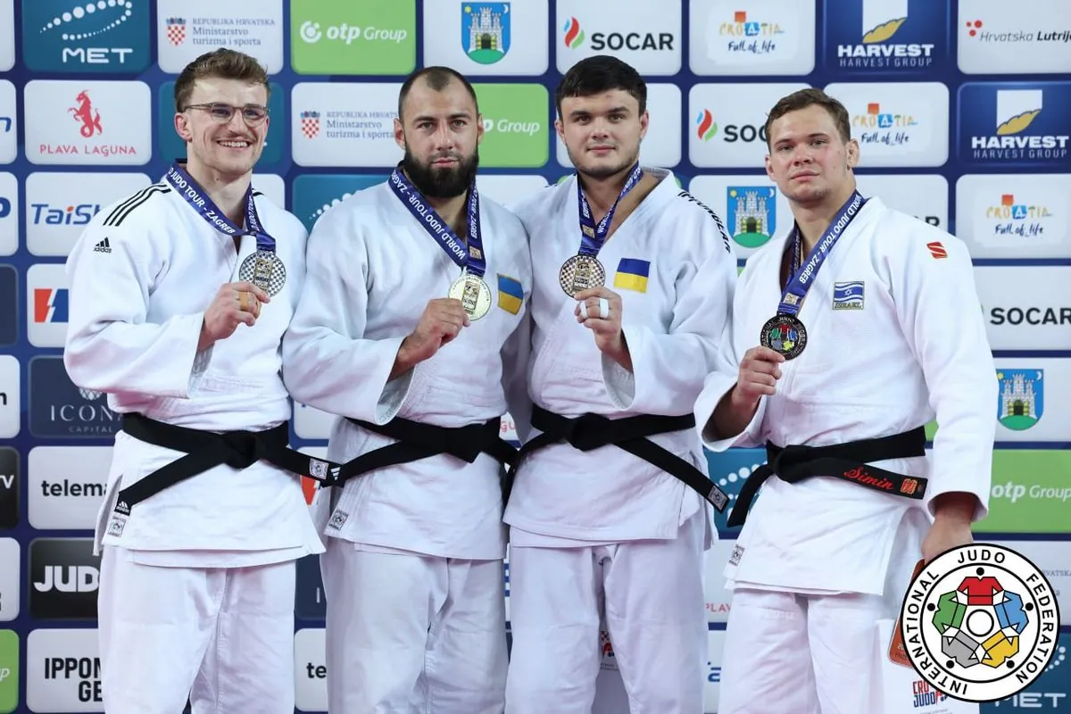 Ukrainian judokas win gold and bronze at the Grand Prix in Croatia