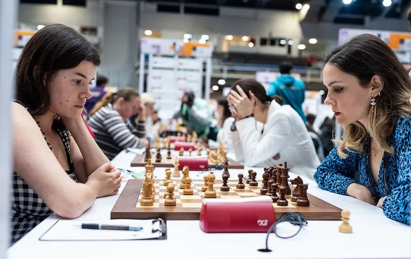 Men's and women's national teams of Ukraine win the round at the Chess Olympiad