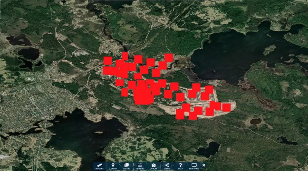 Ammunition depot in Tver region of Russia burns and detonates after drone attack: NASA satellite data shown