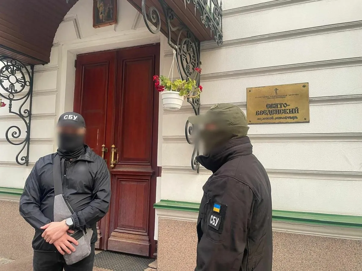 SBU searches the Holy Vvedensky Monastery of the UOC-MP in Kyiv - source