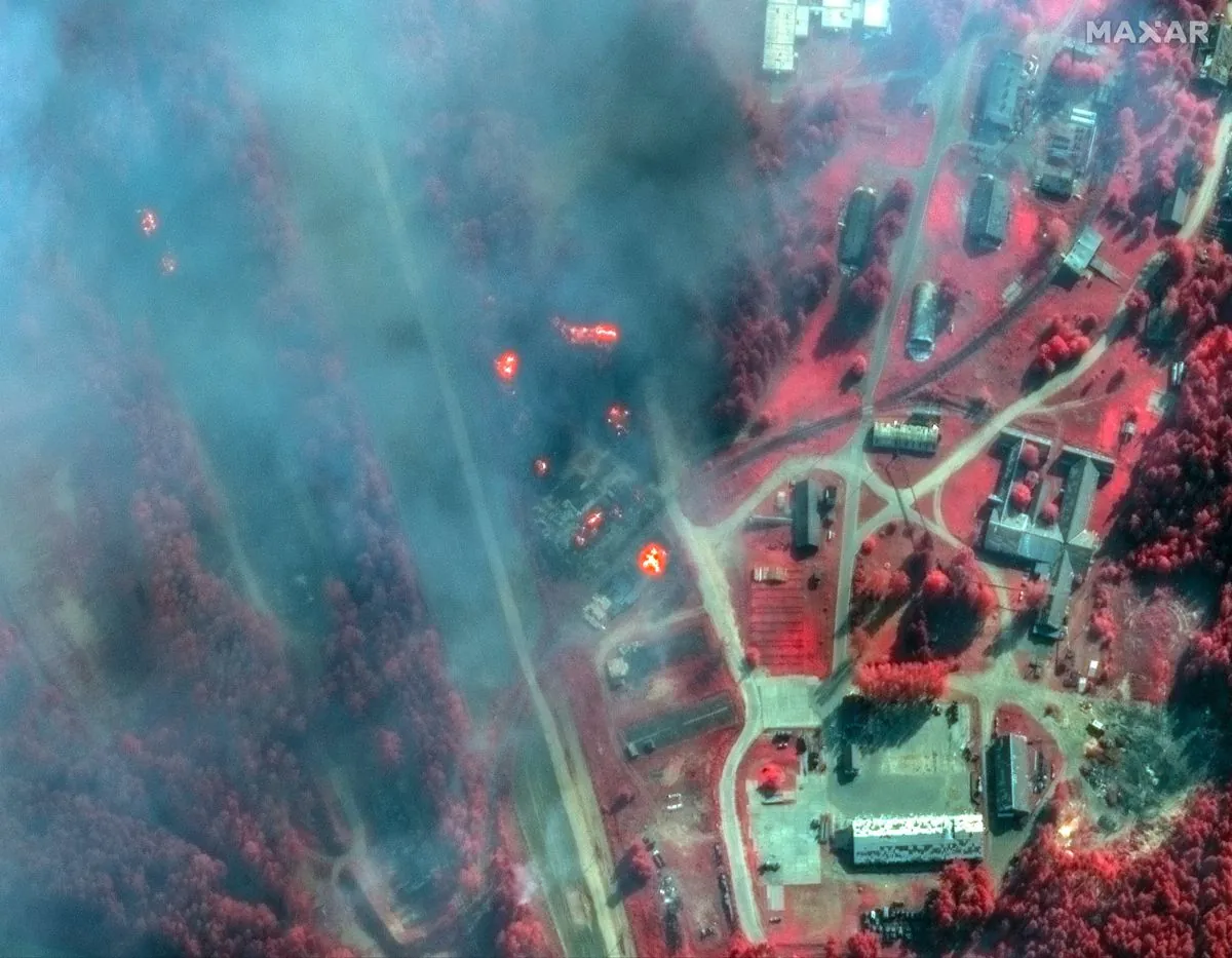 Удар по складу боеприпасов в тверской области: появились спутниковые фото уничтоженных арсеналов рф