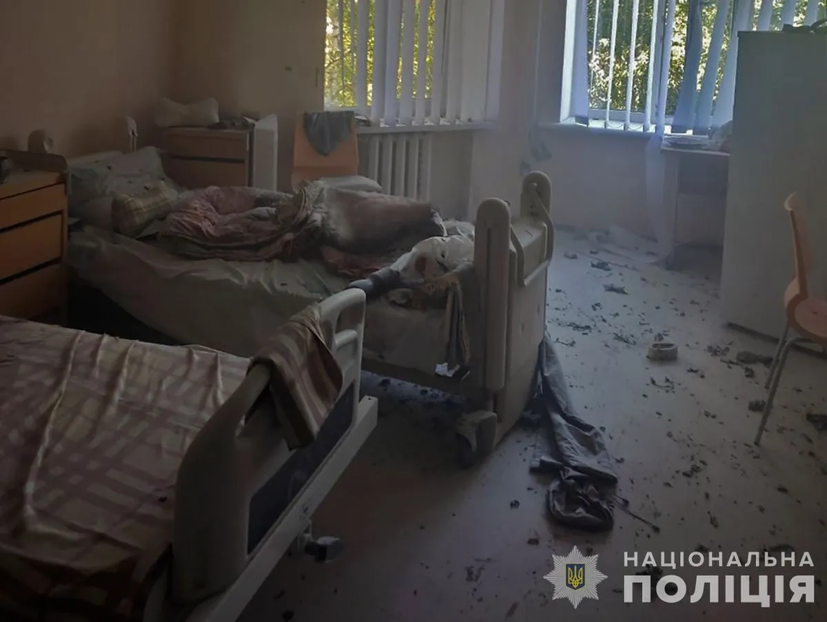 An explosion occurs in a hospital in Zaporizhzhia, a patient is injured