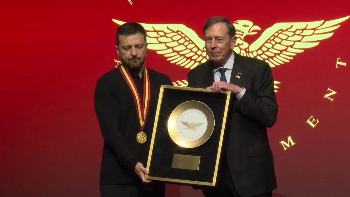 Зеленский получил награду Golden Plate Award