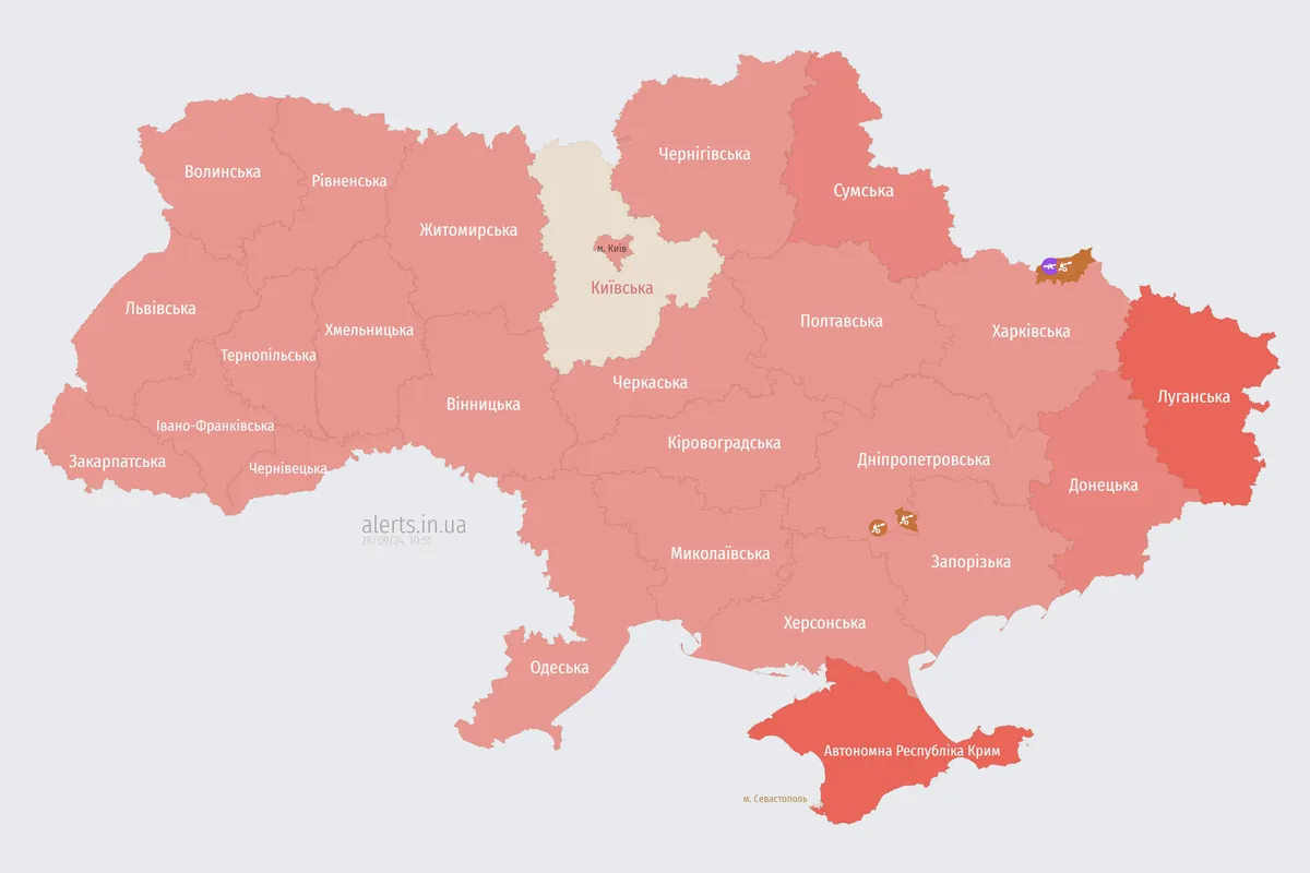 В Україні повторна повітряна тривога через зліт МіГ-31К, ПС ЗСУ попередили про пуск "Кинджала"