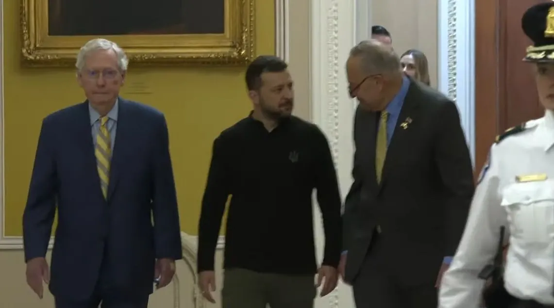 Zelensky arrived at the US Capitol