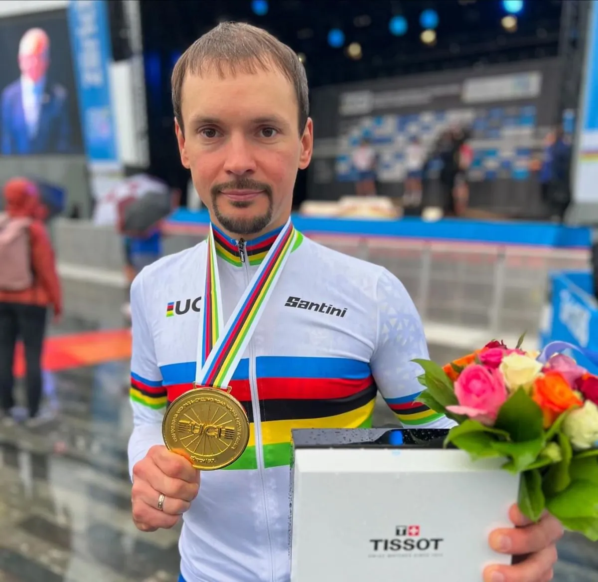 Yehor Dementiev became the world champion in road cycling