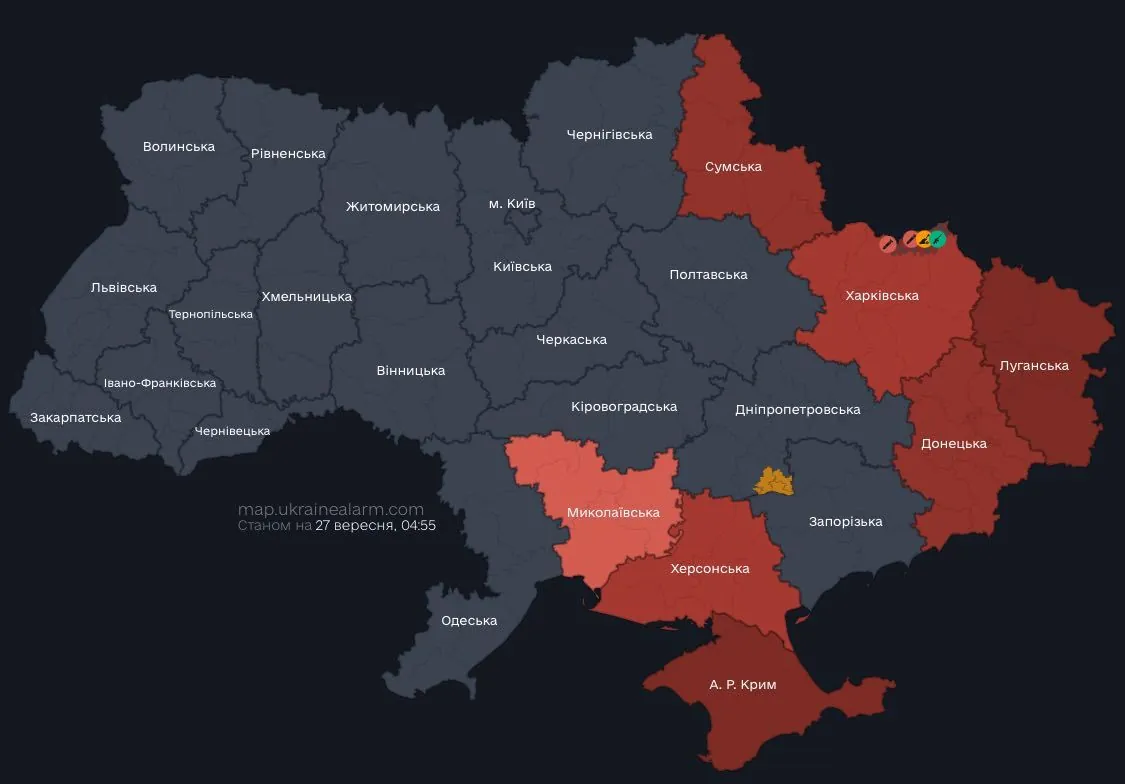 Ворог атакує: ракетна небезпека оголошена в Миколаївській області