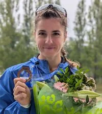 Alisa Kolpakchi won bronze at the European Paratriathlon Championships