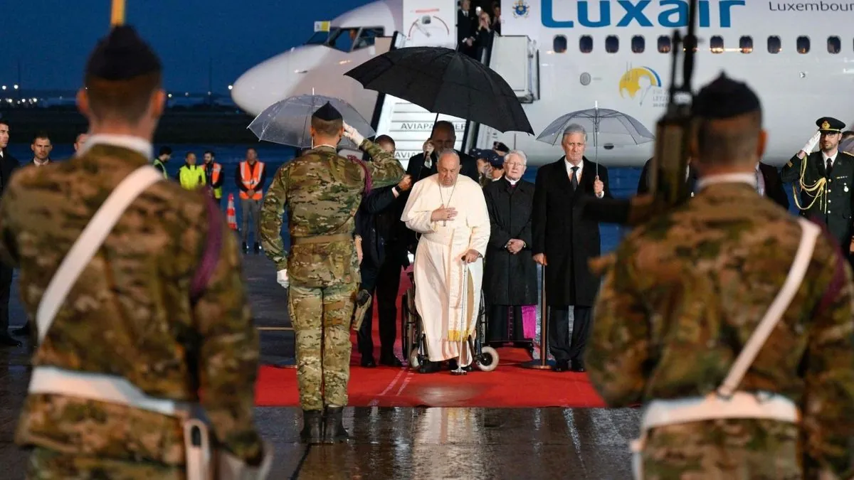 Pope Francis begins visit to Belgium