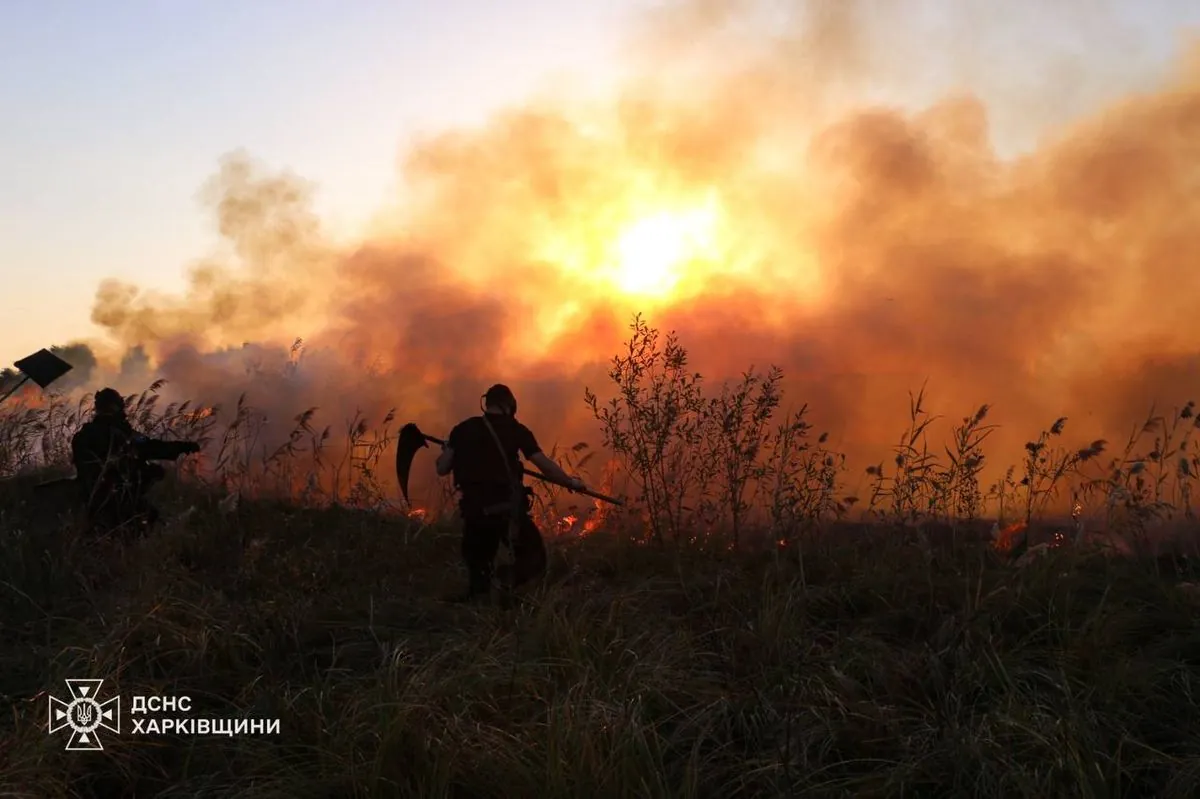 fire-extinguished-in-kharkiv-region-after-russian-air-strike-16-houses-damaged