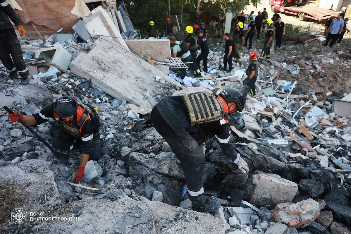 In Kryvyi Rih, another victim of a rocket attack was found under the rubble