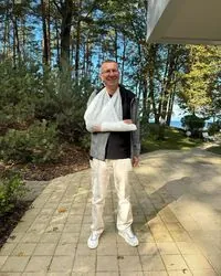 President of Latvia breaks his arm during a bike ride