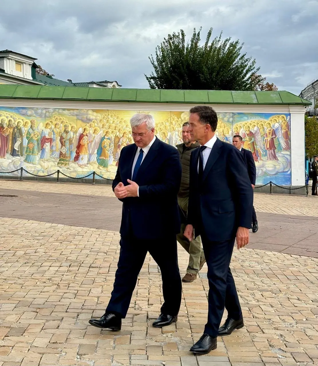 NATO Secretary General pays tribute to fallen defenders of Ukraine at the Wall of Remembrance in Kyiv