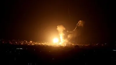 Israel strikes Hamas command centers in the Gaza Strip, allegedly operating in a hospital