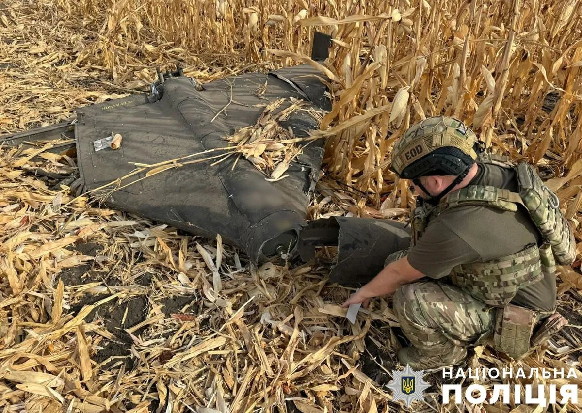 На Полтавщині виявили ворожий безпілотник, у якого не здетонувала бойова частина