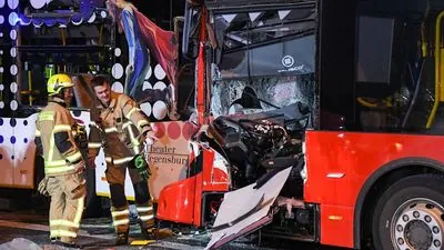 Bus accident in Germany: at least 50 people injured