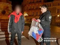 Woman tries to hang Russian tricolor in Odesa: police investigate the case