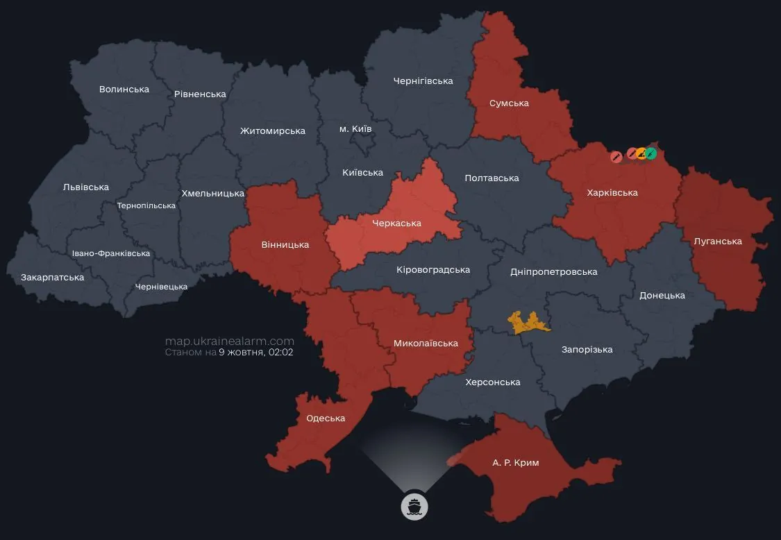 Повітряні Сили: Зафіксовано активність ворожої авіації на північному сході