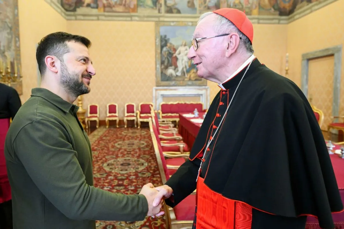 Zelenskyy discusses return of Ukrainian children deported by Russia with Holy See Secretary of State