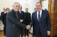 Lavrov meets with pope's envoy for peace in Ukraine in Moscow