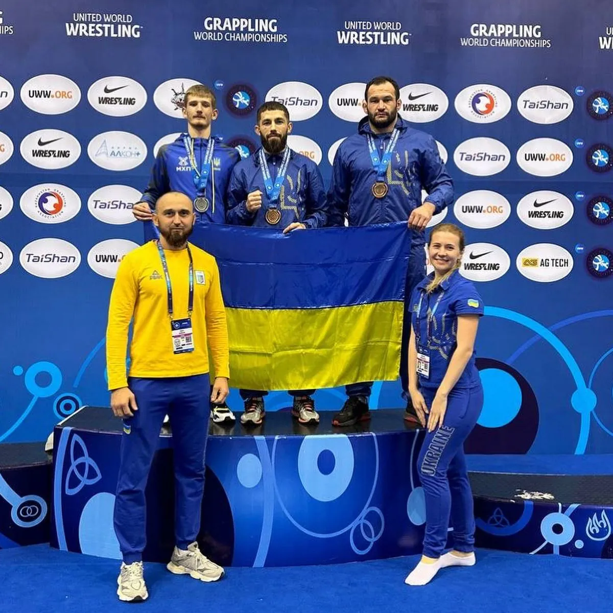 Ukraine's national team wins 7 medals at the World Grappling Championships in Kazakhstan