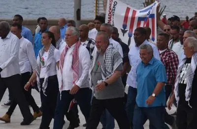 Cuba hosts pro-Palestinian rallies led by the country's president