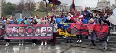 Rally in support of captured and missing soldiers held in Kyiv