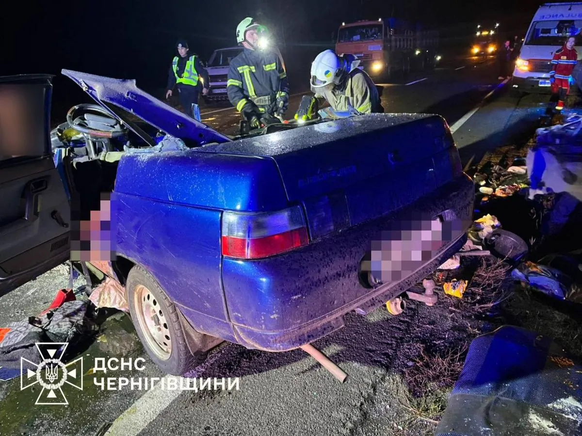 In Chernihiv region, 4 people died in an accident, including 2 children