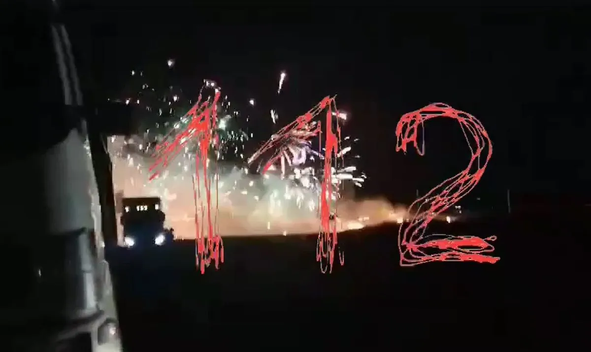 A truck carrying fireworks explodes in Russia: videos circulate on social media