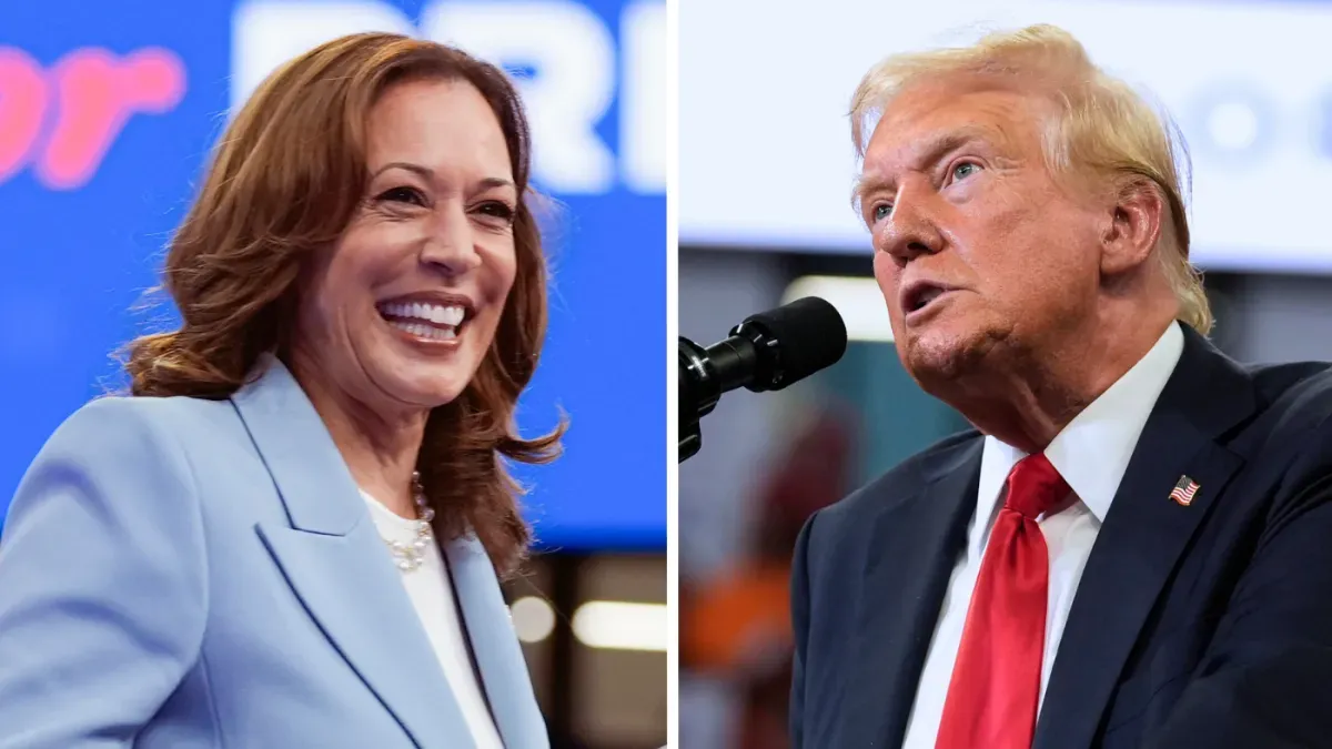 Trump overtakes Harris for the first time in an election poll