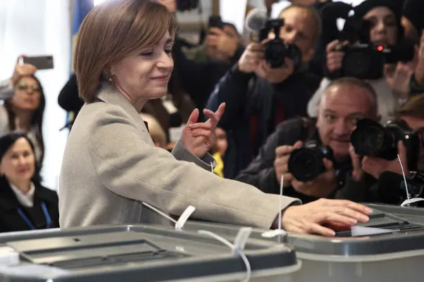 Sandu claims “unprecedented external interference” in Moldova's vote