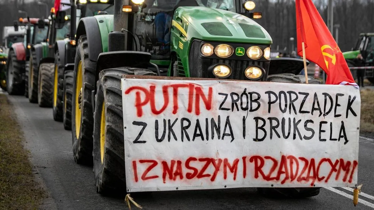 Pro-Russian inscriptions on a tractor: a farmer and his daughter will be tried in Poland