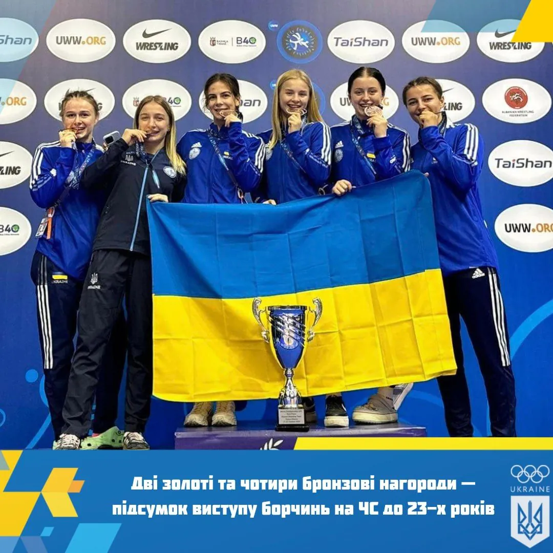  Українські борчині завоювали шість медалей на чемпіонаті світу U-23