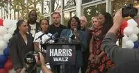 Hollywood stars led by De Niro support Kamala Harris in Philadelphia