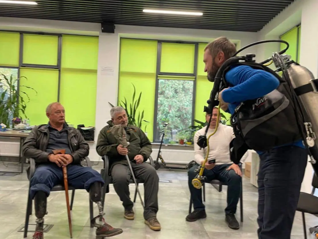 Unique diving rehabilitation for war veterans launched in Brovary